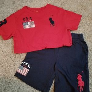Ralph Lauren Boys Polo Set